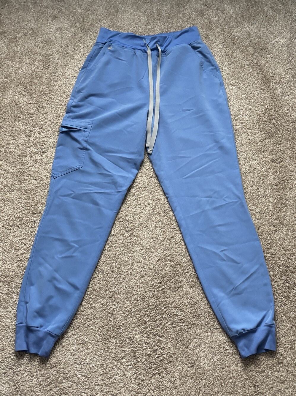 FIGS Womens High-Waisted Zamora Jogger Ceil Blue Sz Small Style w22sw2012